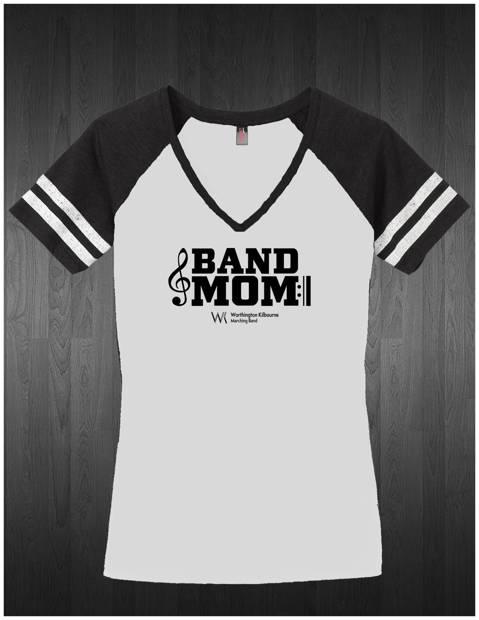 Women's V-Neck Tshirt BandMom