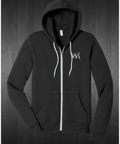 Unisex full zip hoodie