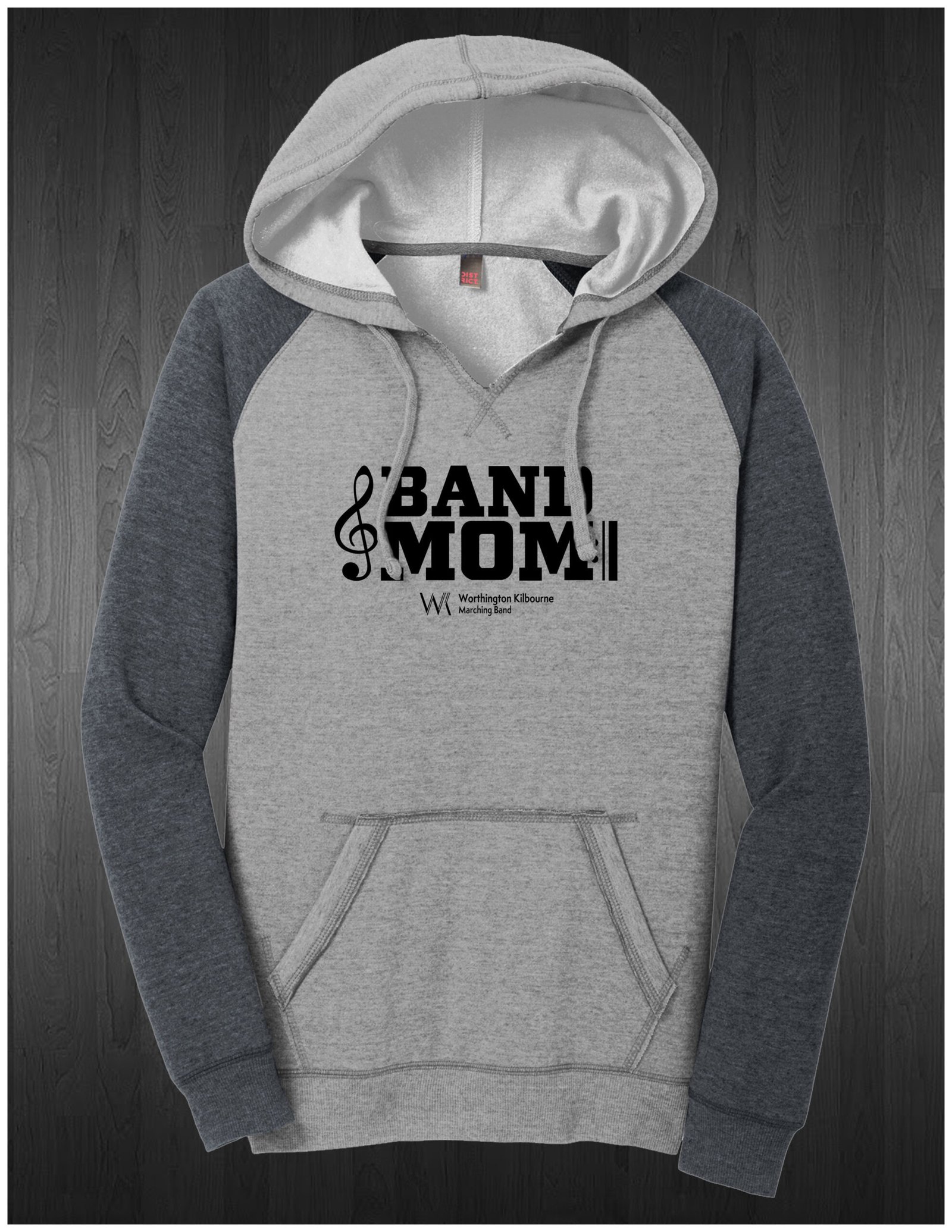 Woman's Lightweight Hoodie Band Mom Logo